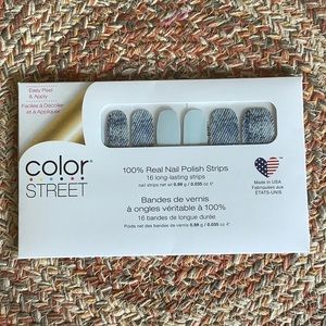 Color Street nail polish strips set, unopened, Blue Jean Baby